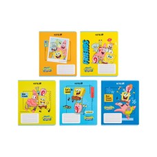 Зошит Kite SpongeBob SquarePants, 12 аркушів, клітинка (SB25-232)