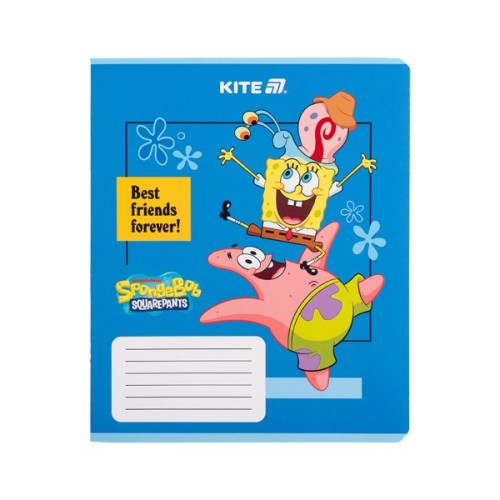 Зошит Kite SpongeBob SquarePants, 12 аркушів, клітинка (SB25-232)