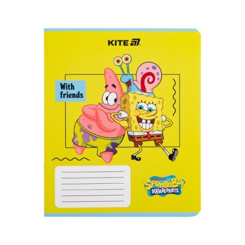 Зошит Kite SpongeBob SquarePants, 12 аркушів, клітинка (SB25-232)