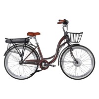 Електровелосипед Dorozhnik 26" eAQUAMARINE BH рама-17" 36B 13А*г 500Вт 2026 сірий (ELB-D-26-316)