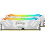 Модуль пам'яті для комп'ютера DDR5 64GB (2x32GB) 6400 MHz Renegade RGB White XMP Kingston Fury (ex.HyperX) (KF564C32RWAK2-64)