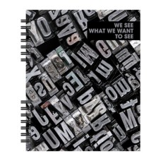 Блокнот Optima В5 пластикова обкладинка, спіраль, 60 аркушів, клітинка (O25919)