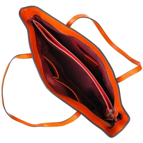 Сумка Vintage Шоппер з натуральної шкіри Руда (22096)