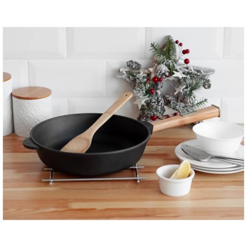 Сковорода Brizoll Optima чавунна з ручкою 260х60 мм (O2660-P)