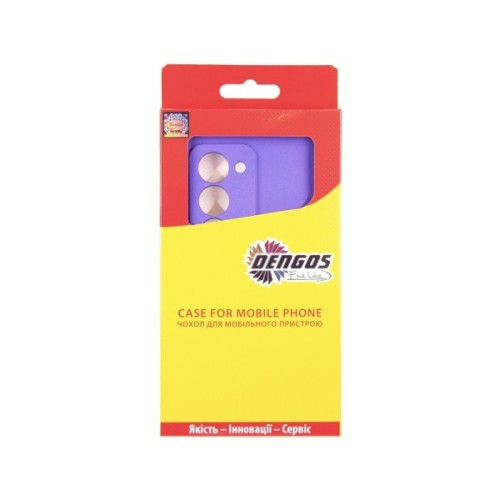 Чохол до мобільного телефона Dengos Carbon Kit for Xiaomi Redmi 15 4G case + glass Purple (DG-KM-164)