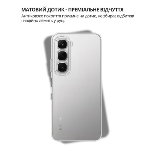 Чохол до мобільного телефона BeCover Silicone Infinix Hot 60 Pro 4G (X6885) Transparent (714559)