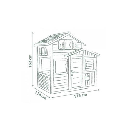 Ігровий будиночок Smoby Life Друзi Ево з поштовою скринькою (7600810208)