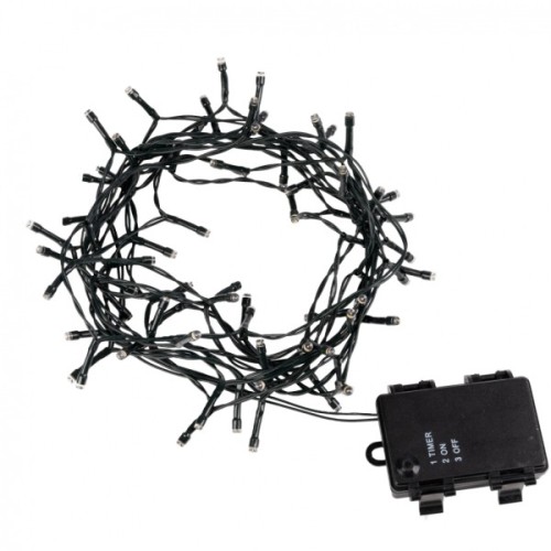 Гірлянда YES! Fun Вулична 70 LED Тепло-біла 4.9 м Статична Таймер На батарейках (975062)