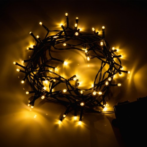 Гірлянда YES! Fun Вулична 70 LED Тепло-біла 4.9 м Статична Таймер На батарейках (975062)