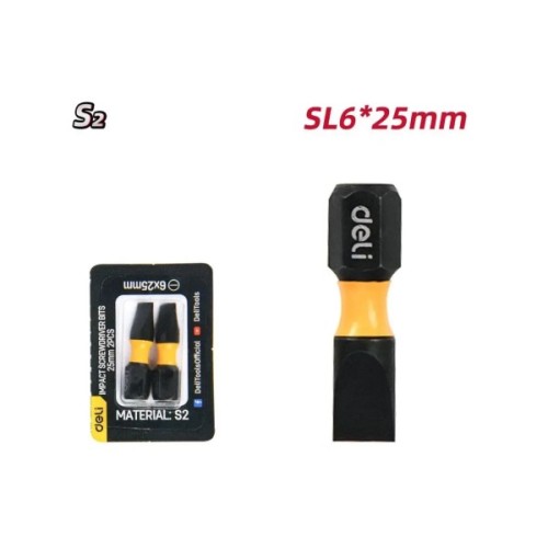 Набір біт Deli PH6 x 25 мм, 2 шт (EDL251005Z)