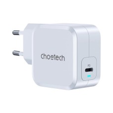 Зарядний пристрій Choetech USB-C PD45W QC3.0/PPS GaN (PD8007-EU-WH)