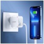 Зарядний пристрій Choetech USB-C PD45W QC3.0/PPS GaN (PD8007-EU-WH)