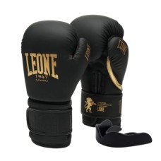 Боксерські рукавички Leone GN059D Black/Gold 16 унцій (GN059D_Bl/Gold_16oz) Боксерські рукавички Leone GN059D Black/Gold 16 унцій (GN059D_Bl/Gold_16oz)