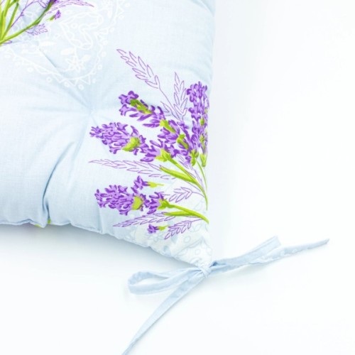 Подушка на стілець MirSon Бязь Принт 17-0130 Lavender sea 50х50 см (2200006276470)