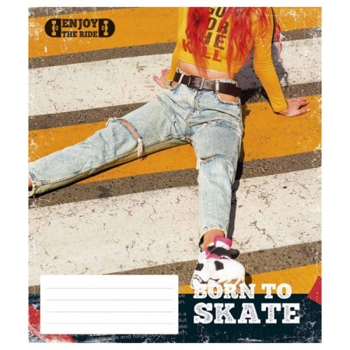 Зошит Школярик Enjoy the ride 48 аркушів клітинка (048-3317K)