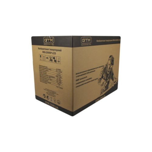 Зварювальний апарат GTM MIG-200SP LCD 200A 220В Double puls (MIG-200SP LCD)
