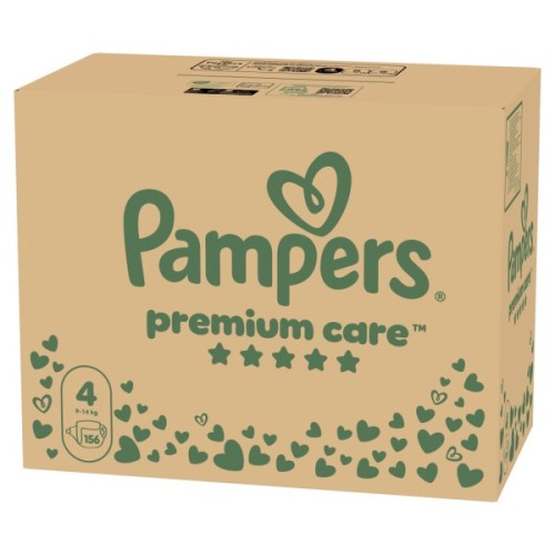 Підгузки Pampers Premium Care Розмір 4 (9-14 кг) 156 шт (8006530223591)
