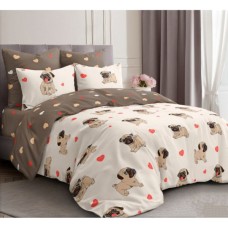 Постільна білизна MirSon Бязь 17-0566 Pug-dog (2200004268811)