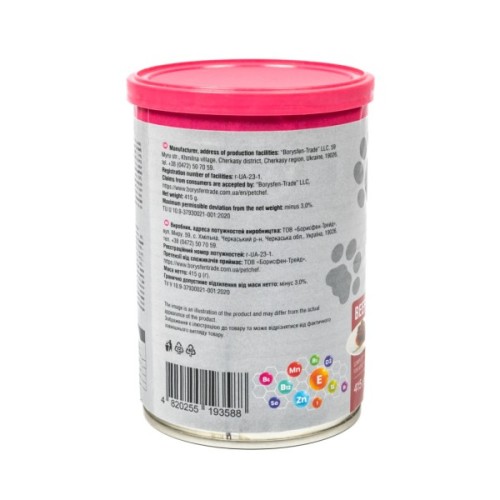 Вологий корм для кішок Pet Chef З яловичиною 415 г (4820255193588)