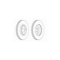 Гальмівний диск FERODO DDF2598C-1