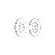 Гальмівний диск FERODO DDF2598C-1