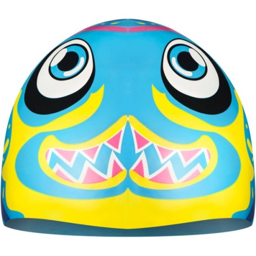 Шапка для плавання Aqua Speed Zoo 115-01-Fish 8688 синій, темно-синій, жовтий, рожевий Діт OSFM (5908217686886)