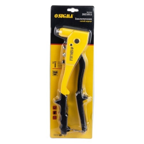 Заклепувальник Sigma литий корпус 260мм (2621011)
