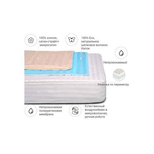 Наматрацник MirSon Royal Silk 303/3 150x200 (2200000379474)