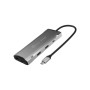 Концентратор J5create USB-C 9-in-1 2xUSB 3.2 + 2xUSB-C PD + 2xHDMI 4K + DisplayPort + SD/TF + RJ45 1000Mbps gray (JCD397-N)