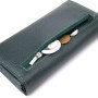 Гаманець ST Leather З натуральної шкіри Зелений (23099)