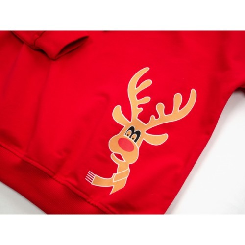 Кофта дитяча Toontoy худі з оленем (22161-116-red)