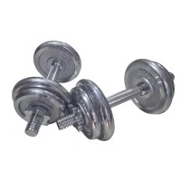 Гантель HSF з хромованим покриттям MD2503 - 2шт по 10 кг (пара) (К00024983)