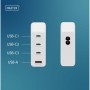 Зарядний пристрій Digitus 3xUSB-C + 1xUSB PD140W GaN white (DA-10305)