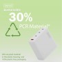 Зарядний пристрій Digitus 3xUSB-C + 1xUSB PD140W GaN white (DA-10305)