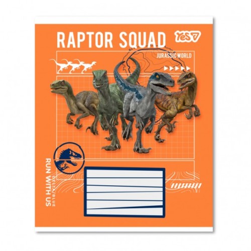 Зошит Yes Jurassic World.Camp cretaceous А5 18 аркушів клітинка (768814)