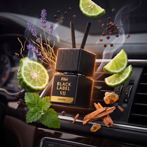 Ароматизатор для автомобіля Vitol Black Label Sauvage VII 8мл (V230407)