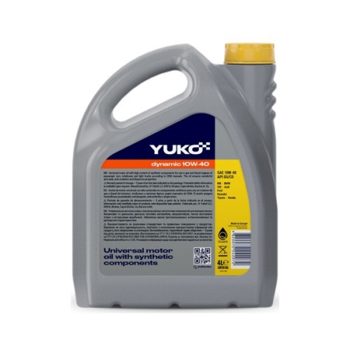 Моторна олива Yuko DYNAMIC 10W-40 4л (4820070242072)