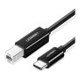Кабель для принтера USB-C 2.0 to BM 2.0m US241 black Ugreen (50446)