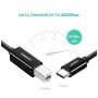 Кабель для принтера USB-C 2.0 to BM 2.0m US241 black Ugreen (50446)