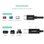 Кабель для принтера USB-C 2.0 to BM 2.0m US241 black Ugreen (50446)