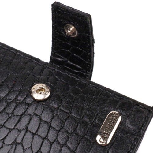 Гаманець Canpellini З натуральної шкіри Чорний (21790)