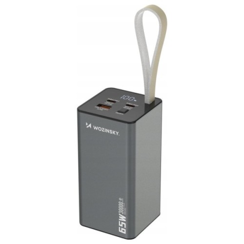 Батарея універсальна Wozinsky 30000mAh, K65+ 65W 30000mAh 2*USB-C, USB-A (5907769364457)