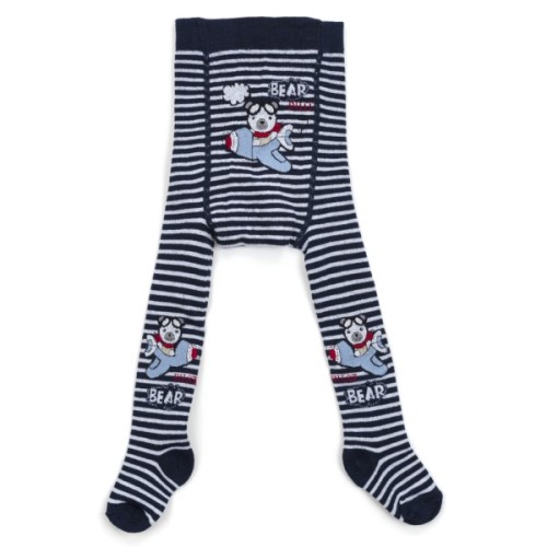 Колготки дитячі BNM з літаком (M0C0301-1343-74B-darkblue)