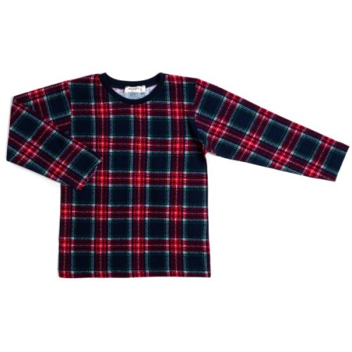 Піжама дитяча Breeze у клітинку (17593-110-blue)