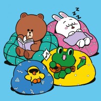 Картина по номерам Santi Лайн Френдс Браун Саллі Коні та Леонард на відпочинку 25х25см (955370)