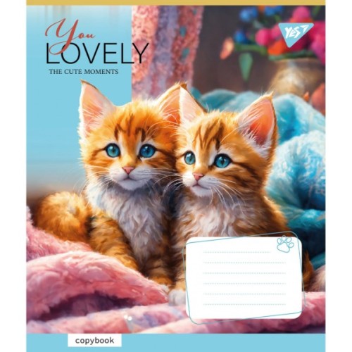 Зошит Yes You Lovely 12 аркушів лінія (766954)
