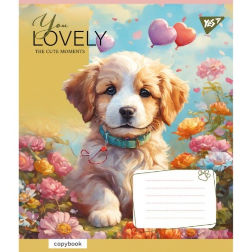 Зошит Yes You Lovely 12 аркушів лінія (766954)