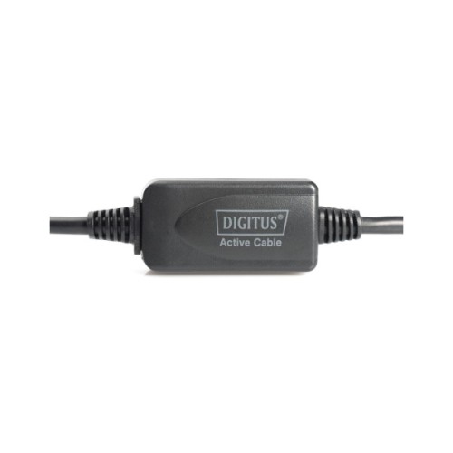 Дата кабель USB 2.0 AM/AF 15.0m Active Digitus (DA-73101)