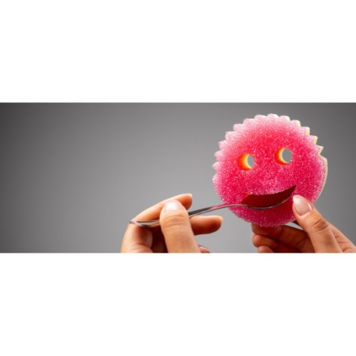 Губки кухонні Scrub Daddy Scrub Mommy Рожево-фіолетова 1 шт. (5060481022040/5060481023900)