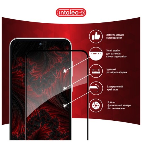 Скло захисне Intaleo Full Glue ESD Moto G15 Power Black (1283126621437)